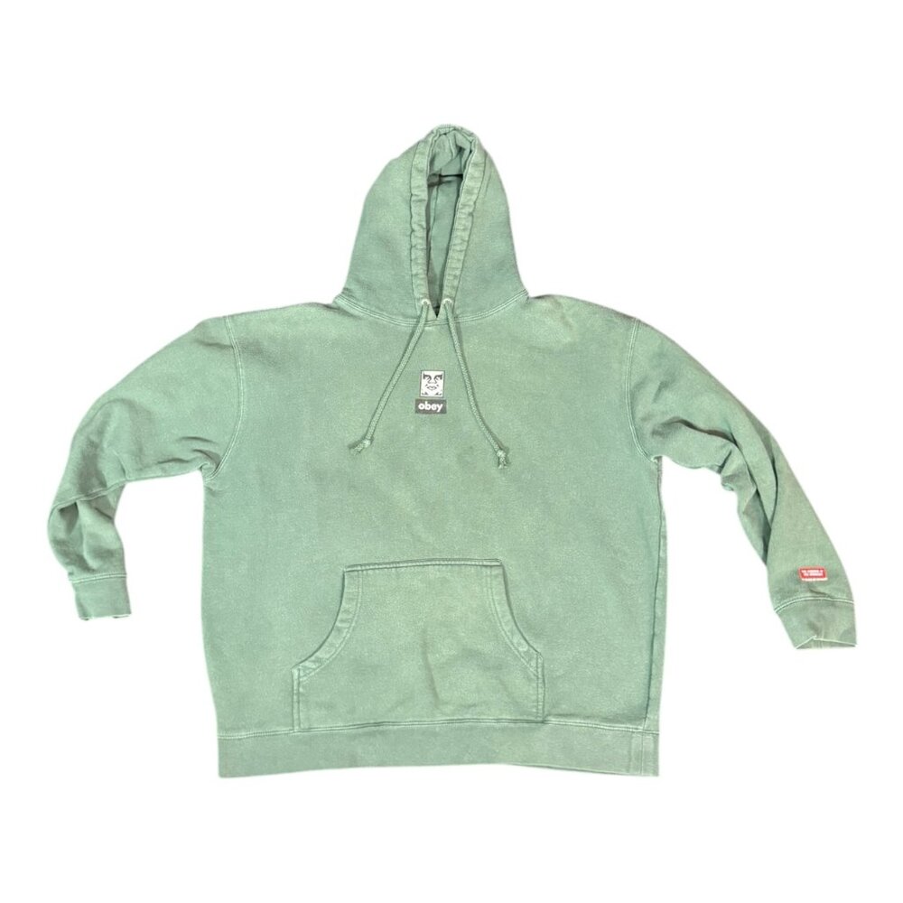 Obey LS Pullover Dark Green Hoodie